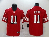 Nike 49ers 11 Brandon Aiyuk Red 2020 NFL Draft First Round Pick Color Rush Vapor Untouchable Limited Jersey,baseball caps,new era cap wholesale,wholesale hats
